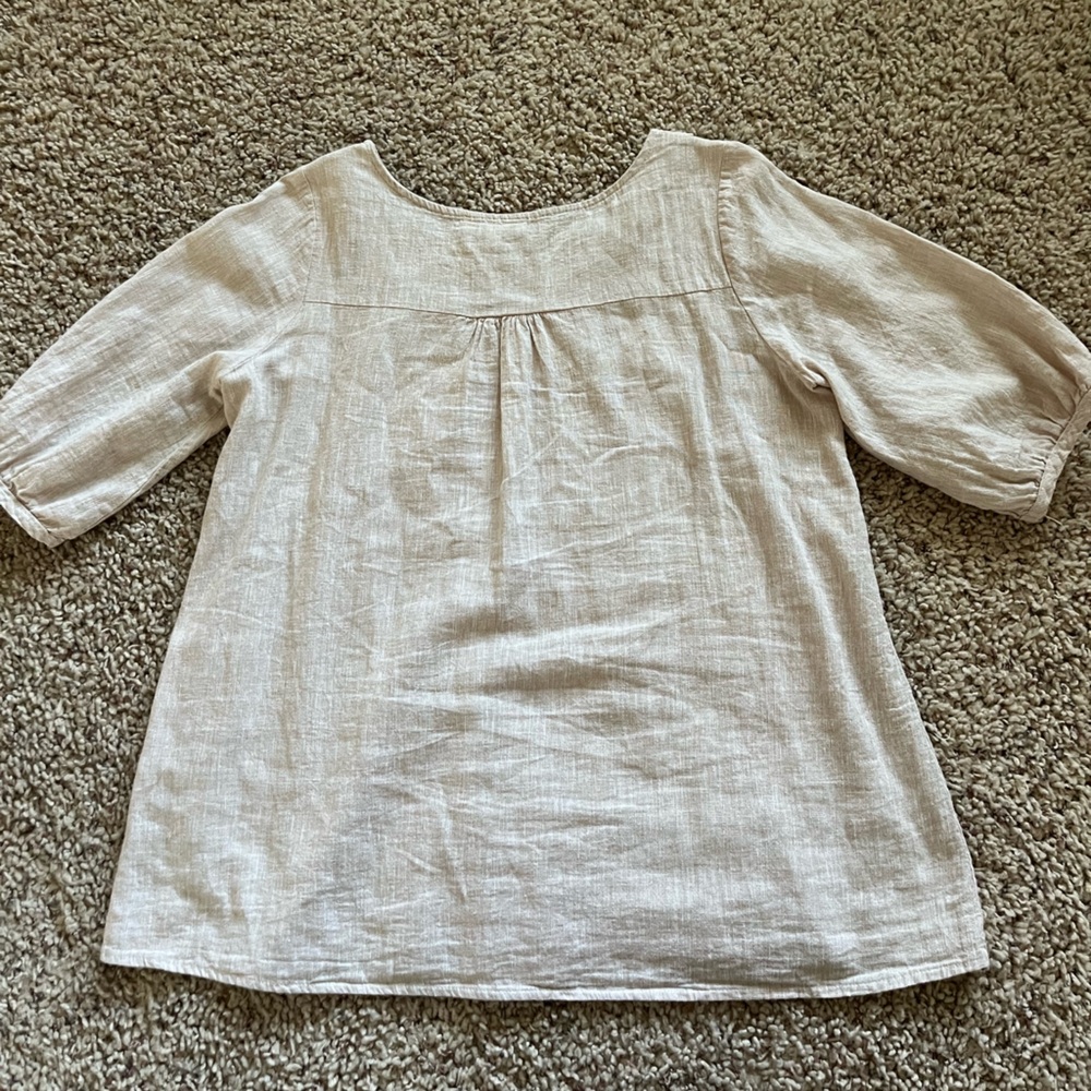 Linen/cotton Top size M - Picture 2 of 3